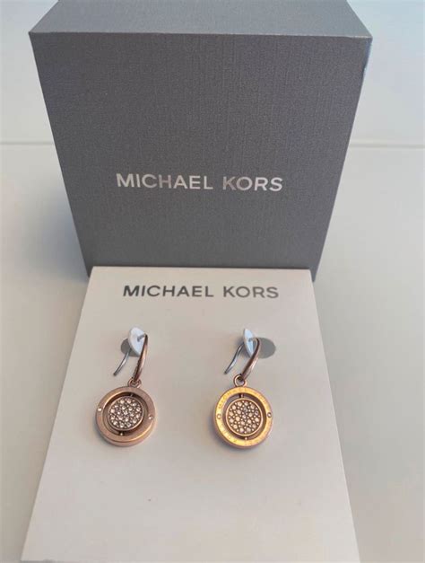 michael kors ohrringe stahl braun